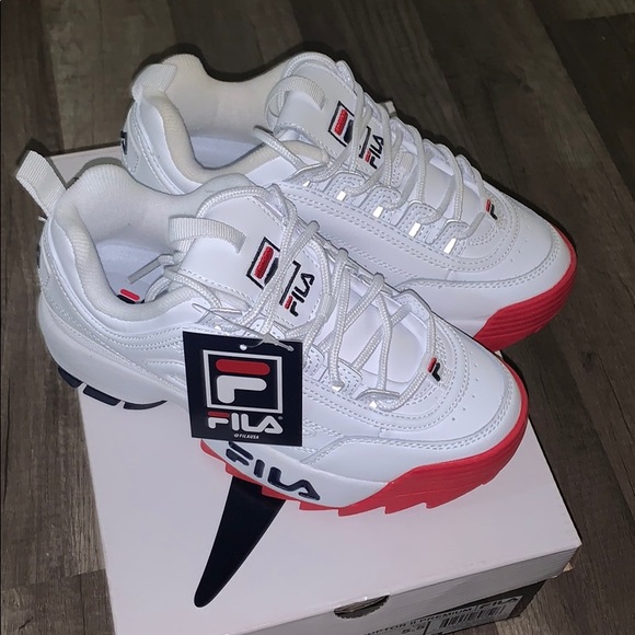fila disruptor blue and red